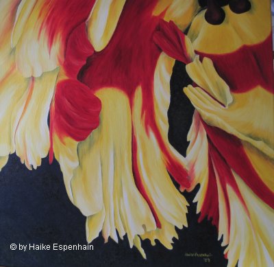 Blütenstücke - Tulpe II Öl auf Leinwand, 60 x 60